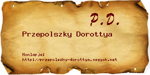 Przepolszky Dorottya névjegykártya